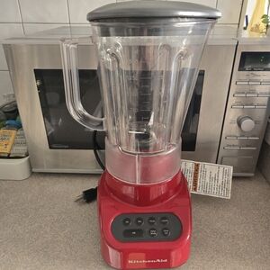 KitchenAid Red and Silver Blender